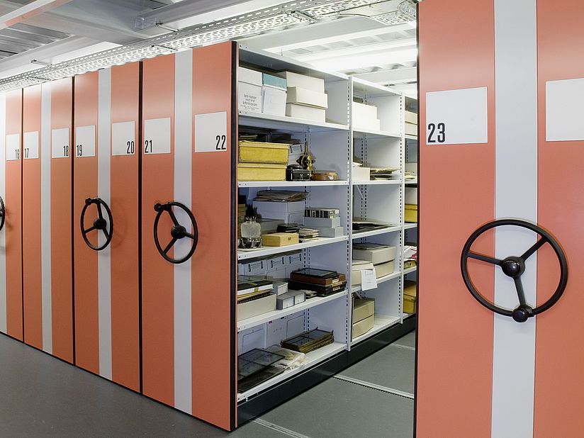 Magazin Archiv Sammlungsregale.