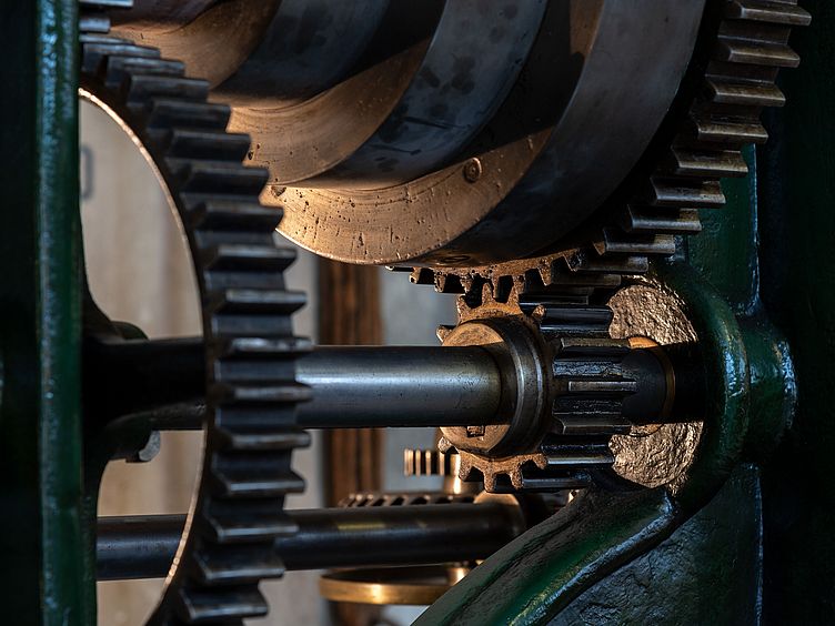 Frühe mechanische Werkstatt.