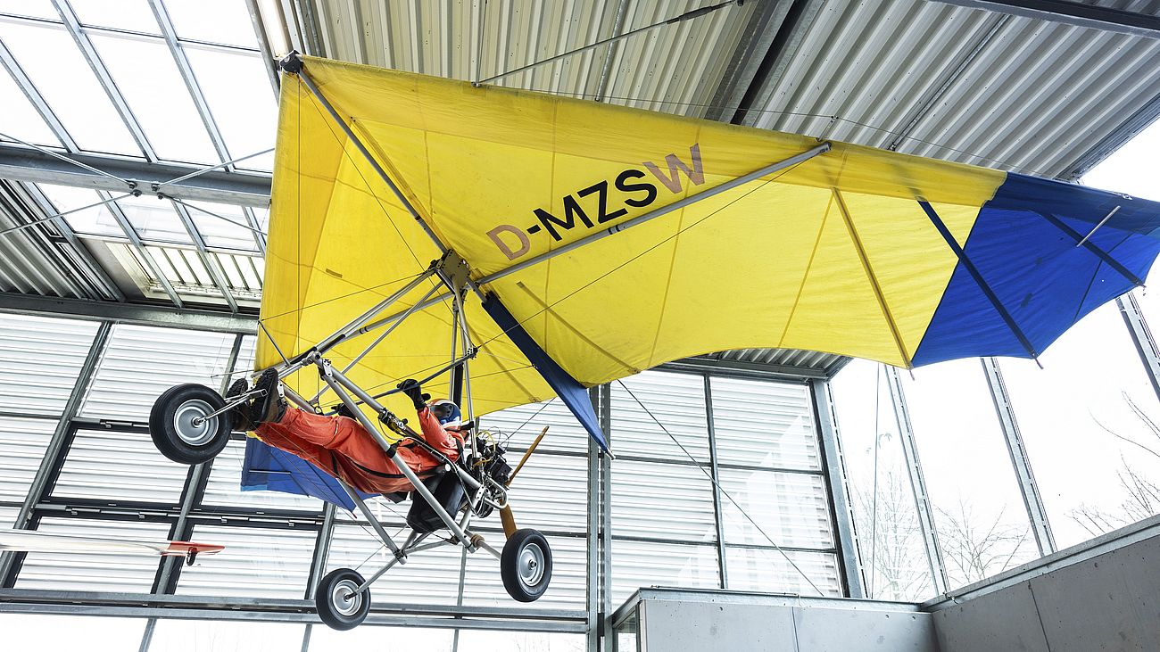 Ultraleicht-Flugzeug Ranger M in der Flugwerft Schleißheim.