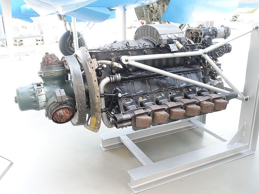 V-Motor Jumo 211 F in der Flugwerft Schleißheim.