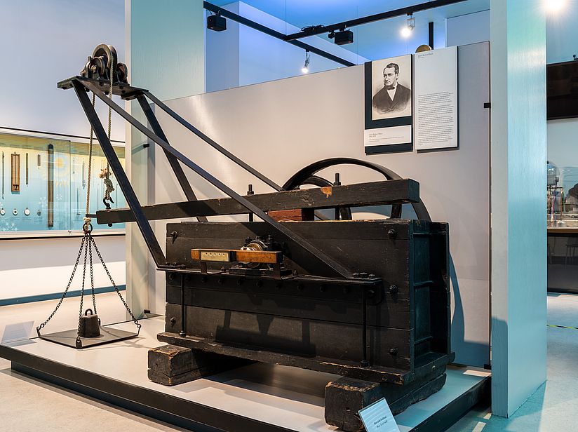 Julius Robert Mayer’s apparatus for the mechanical equivalent of heat.