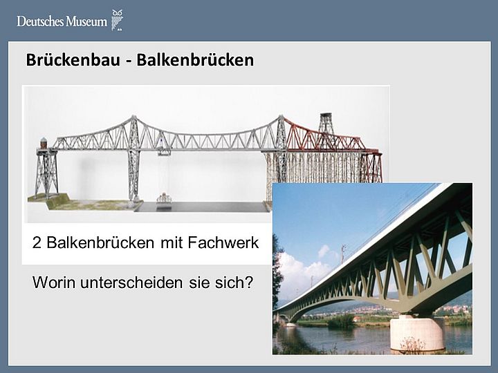 zwei Balkenbrücken