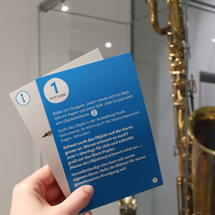 Karten vor Sachsophon